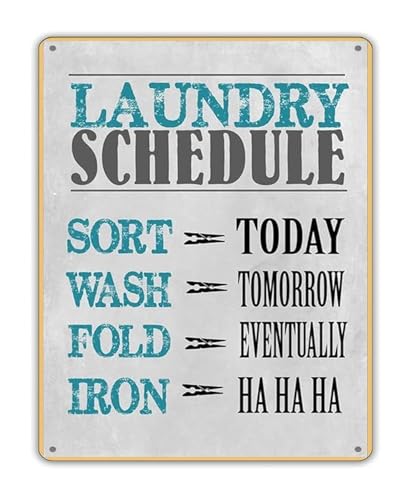Whimsical Suds Metal Sign Laundry Today Or Naked Tomorrow Tin Reference Vintage Green Hue For Ranch House Pantry 8 X 12 inch