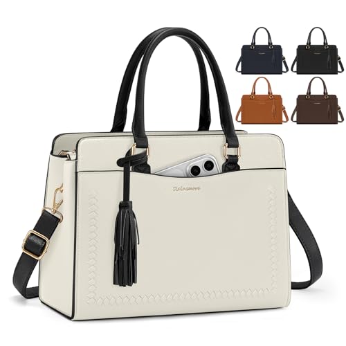 Image of RAINSMORE Handbags for Women Medium Elegant Faux Leather Top Handle Bag