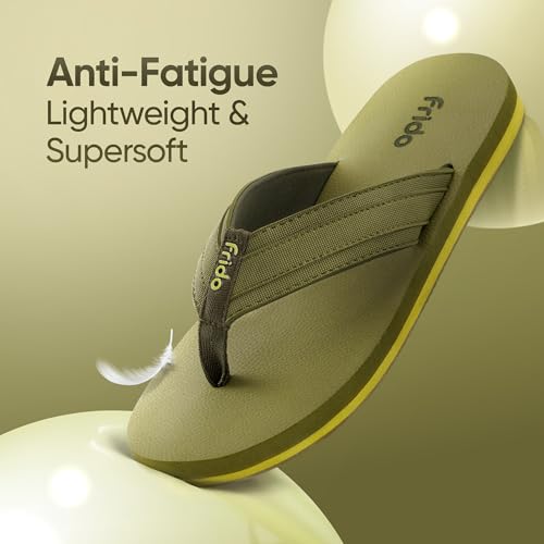 Image of Frido Cloud Comfort Slippers for Women & Men | Available in 2 Options- Arch Support & Without Arch |Orthopedic Soft Home Chappal Unisex Slipper, House Slipper with Anti-Skid Sole for Home Use & Casual