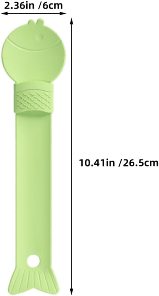 10pcs Fish Shaped Cat Treat Spoon Feeder Dispensing Strip | Abs Construction, Convenient Feeding and Easy Cleaning, Multipurpose Design for Wet Liquid Snacks, Suitable for Dog and Pet