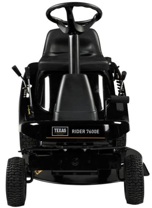 TEXAS Aufsitzmäher Rasen Traktor Rasenmäher Traktor Aufsitzrasenmäher Rasentraktor Rasenmäher Bulldog Gartentraktor Hochgrasmäher Rider 7600E 2in1 | 432cm³ | 12PS | 76cm | AHK | E-Start | 5Vor+1R