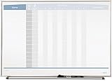 Quartet Matrix In/Out Board, 23 x 16 Inches, Magnetic, Track Up To 15 Employees (33704)