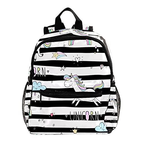 Sac à dos pour garçons et filles licorne magique mignon multicolore 30,5 cm