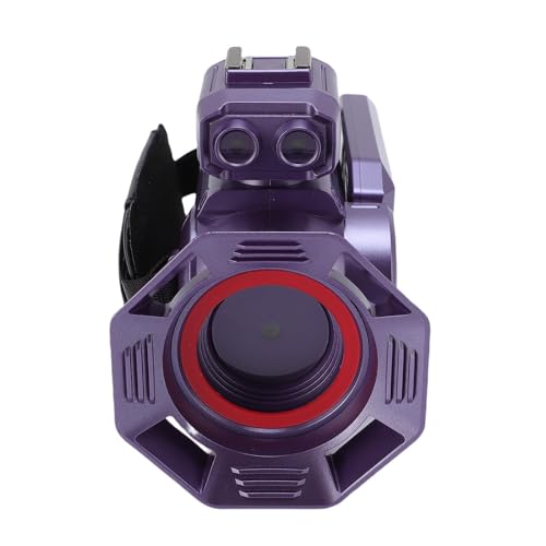 Plyisty Caméscope Vidéo Professionnel 4K Zoom 50X WiFi Enregistreur Numérique avec Mise au Point Automatique Haute Vitesse pour des Détails Clairs dans Diverses Scènes (Violet)