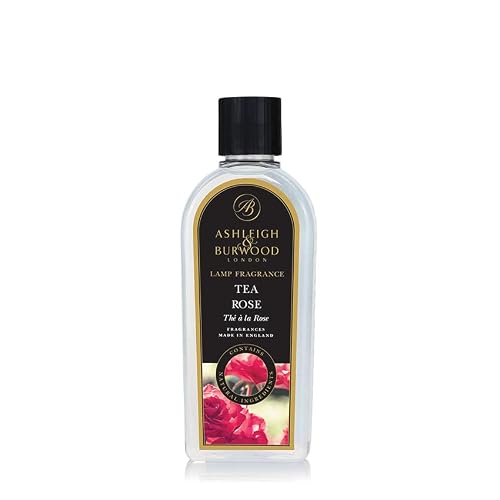 Ashleigh & Burwood Clear Tea Rose Lamp Fragrance – 1000 Ml | Uk-Made Catalytic Fragrance Lamp Oil | Floral Rose, Lily & Hyacinth Scent | Purifies & Deodorizes Every Room