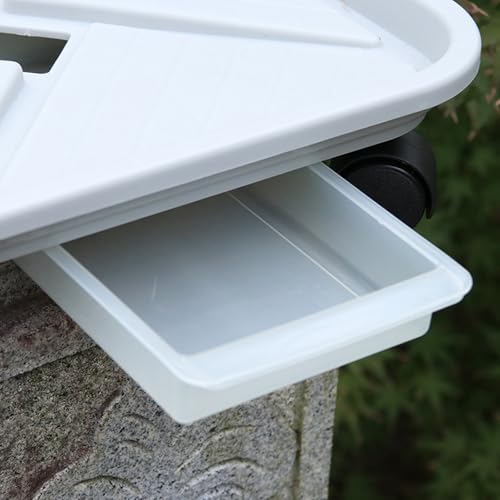 Support de plante robuste carré métal roulette extérieur intérieur - 5