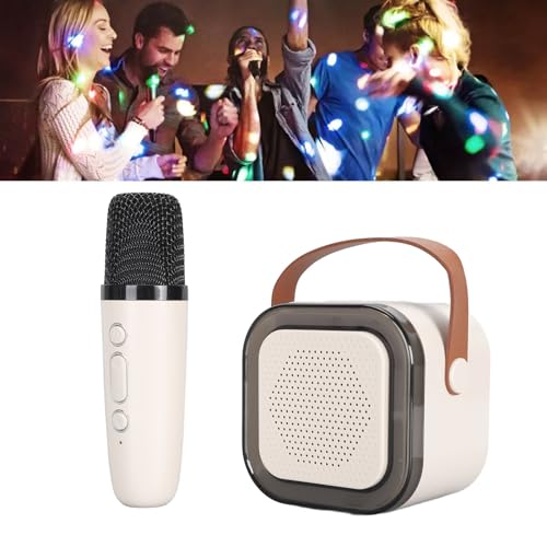 Mini Máquina de karaokê para Adolescentes Adultos, Alto falante BT Portátil Com Microfone, Alto fala