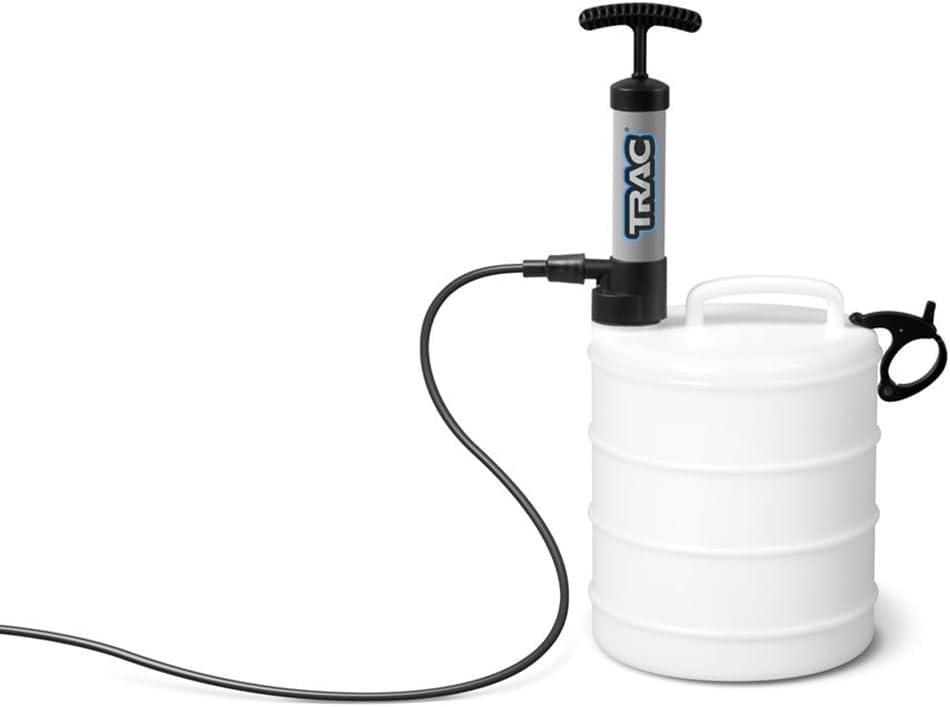 Trac Outdoors 7-Liter Fluid Extractor - Perfect for Any Situation Where Draining is Difficult - Ideal for All Types of Motors, Watercraft and Vehicles (69362)