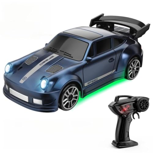 TDchougin1/64 スケール ミニリモコンカー2.4GHz リモコンカー玩具充電式バッテリー付き誕生日ギフト子供・男の子・小学生・中学生向けギフト (ライトブルー)