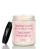 M&SENSE Couple Gifts for Men Women, Anniversary, Christmas, Birthday Gifts for Him Her Jar Candles, Romantic Gifst for Thanksgiving Day Gitfs Lavender Scented Candle 7oz MSS60509X WeREven
