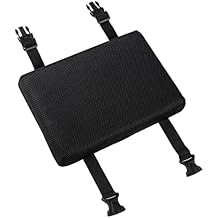 BXT Saddle Stool Cushion Pads, Bench Rectangular Stool Seat Cushion Rectangle Chair Pad Seat Covers with Buckle Strap for School KitchenBlack