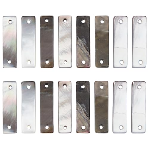BENECREAT Rectangular Shell Charms