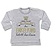 Produktbild Shirtracer Sprüche Baby - Ihre Majestät das Enkelkind betritt den Raum - 18/24 Monate - Grau meliert - enkelkind Pullover - BZ31 - Baby Pullover
