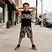 Voxikodex Size 11 12 Years Teen Boys Summer Clothes 2PCS Color Block Hoodie Sleeveless Tank Tops & Camo Work Shorts Set Fashion Boys Summer Outfits Set(11-12Y)