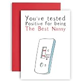 Huxters Funny Card for Nanny – Premium Quality A5 Greeting Cards for Loved Ones – Mothers day Nanny