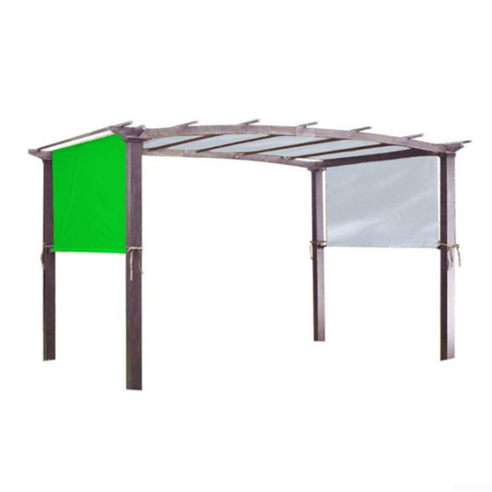 Outdoor Pergola Shade Canopy With Weighted Rods Secure Tie Down, Offering Against Sun Rays Patio And (green)