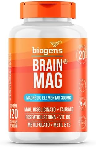 Magnésio blisglicinato e taurato com vitamina B6, metilfolato (B9...