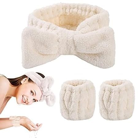 vattu Women Spa Head Band And Wrist Bands Makeup Face Wash Headband Wristband Set, Spa Headband Makeup Skincare Headbands Wrist Bands-picture-10