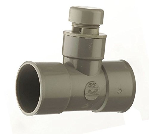 Te anti-vide femelle femelle diametre 40 raccord PVC evacuation sanitaire
