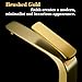 TOCALOCA Tall Bathroom Faucets Brushed Gold, One Hole Single Handle Lever Faucet for Vessel Bowl Sink, Premium Brass Bathroom Basin Faucet Lavatory Mixer Tap Gold