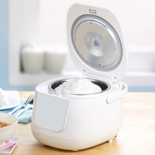 Cuiseur à riz récipient inox 2L pour repas sains Amosfun