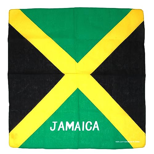 Pnk Trend Jamaican Flag Bandana Scarf