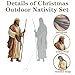 MorningRo 6 Pcs Large Christmas Nativity Scene Set 81