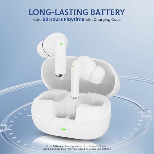 Image of AROMA TWS17 Edge - V5.4 Upto 60Hr Playtime*, ENC, Dual Paring, Fast Charging, Heavy Bass Bluetooth
