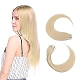 Extensiones Adhesivas: las hebras ya están unidas con biadhesivas (sin clips) para alargar y engrosar el cabello, sin dañar el cabello. Se pueden aplicar solos en casa, no es necesario ir al salón.