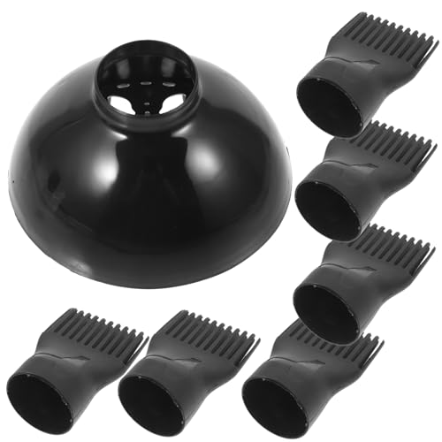 Wakauto Hair Dryer Diffuser Comb Attachment for All Hair Types High Temperature Resistant Nozzle with Focused Airflow for Faster Drying and Salon Styling Includes Diffuser and Comb Nozzle