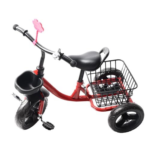 Kids Tricycle,Preschool Daycare Kids Tricycle Pedal Trike with Pedal Storage Basket for Boys and Girls