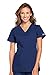 Cherokee Workwear Originals Women's Knit V-Neck Solid Scrub Top XX-Large Navy