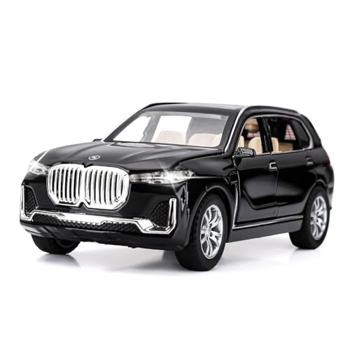 Image of 1:32 Scale BMW X7 Toy Car | Metal Pullback Diecast Car for Kids with Openable Doors, Sound, Light Effects Toy for Car Enthusiasts (Color As Per Available)