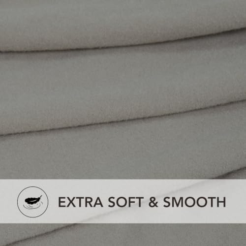 Image of PureFit Super Stretch Form Fit Ottoman Cover Rectangle - Ottoman Slipcovers for Foot Stool Cover & Folding Storage Slipcover for Living Room with Nonslip Elastic Bottom (Medium-L, Light Gray)