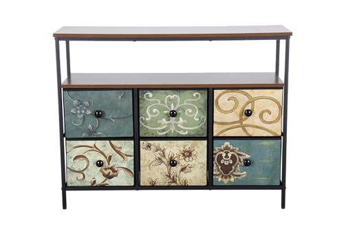Image of Amazon Brand - Umi Fabric Chest of Drawers for Storage Closet Storage Units Dresser Storage Organizer Chest of Drawers Storage Organizer for Living Room Bedroom Wardrobe Clothes Book - 100x29.8x78cm
