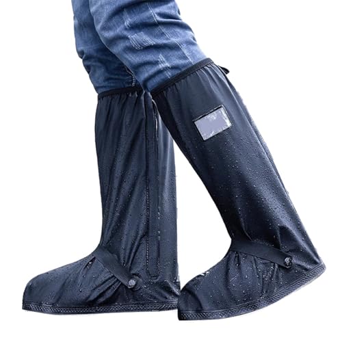 YULIAO Zapatos a Prueba de Agua Cubierta, Cubierta del Zapato Impermeable, Fundas de Lluvia para Zapatos, Cubrezapatos Impermeables, Waterproof Shoes Cover, para Lluvia, Nieve, Bicicleta, Moto (L)