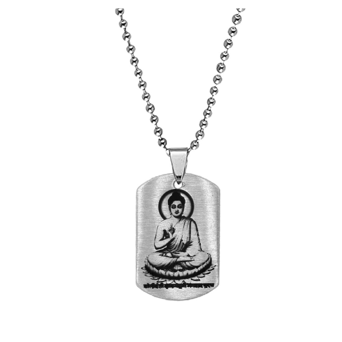 afh Bhagawan Buddha Religious stainless Steel Necklace Pendent for Men, Women-picture-19