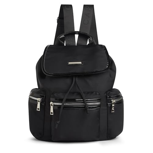 Image of Caprese Mars 24L Laptop Backpack Medium | Sleek & Functional Commuter Bag with Multiple Pockets | 2 Compartments with Trolley Sleeve | Stylish Adjustable Strap Travel Backpack for Women