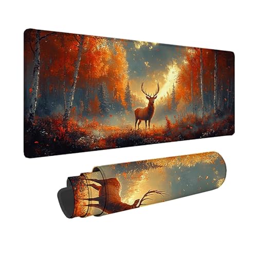 Tapis de souris XXL 80x40cm imperméable pour éviter les glissements du clavier