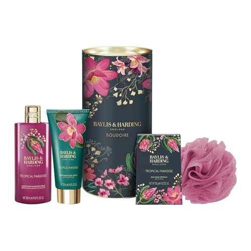 Image of Baylis & Harding Boudoire Tropical Paradise Luxury Drum Gift Set - Vegan Friendly (Pack of 1)