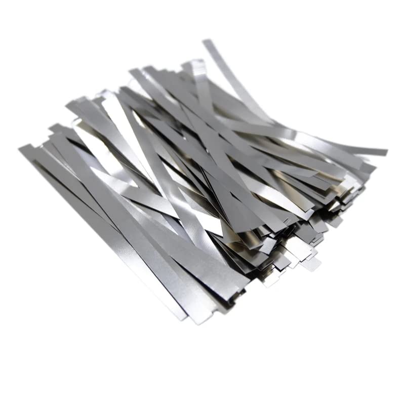 100Pcs Nickel Strip for 18650 21700 Lithium Battery, Battery Spot Welding Ni Plate Battery Connector Tab Battery Cell Spot Welding - 0.2mm*8mm*100mm