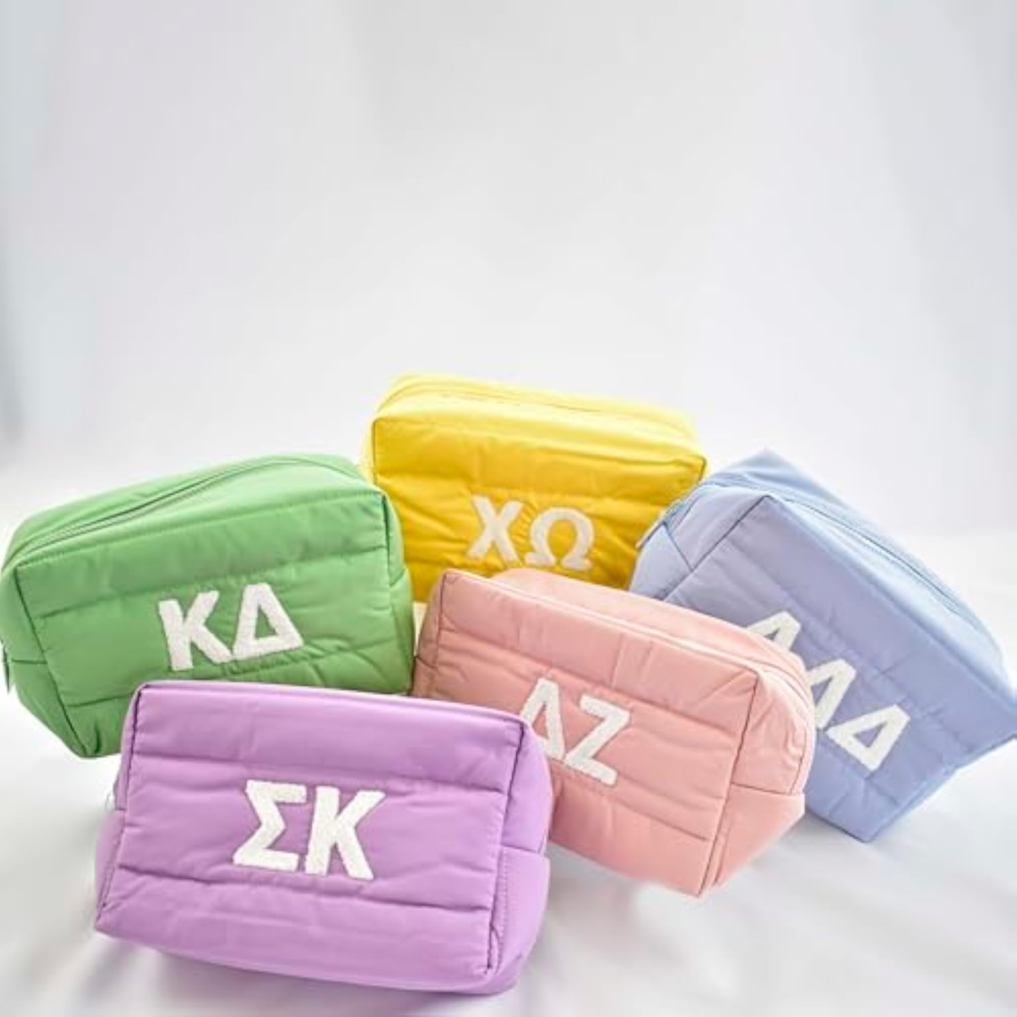 Phi Sigma Sigma Makeup Bag, Stylish Travel Cosmetic Organizer