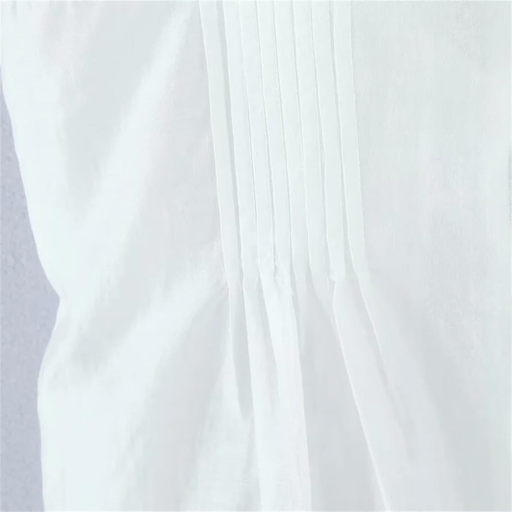 Women's Lace Ruffled Sleeveless Solid Color Slim Fit Top