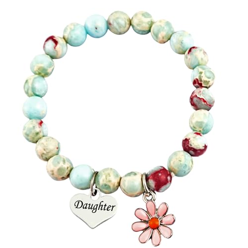 Image of Natural Stone Bracelet Gifts for Daughter Birthday Handmade Bracelet Graduation Christmas Jewelry