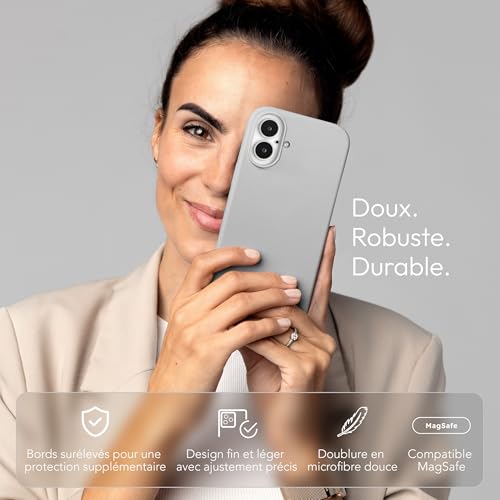 Coque silicone iPhone 16 Plus Vonmählen fini les chutes et chocs