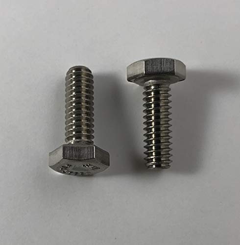 Image of US STAINLESS 100 Pcs Stainless Steel 316 A4 1 /4 inch-20 x 3 /4 inch UNC Hex Head Bolt Cap Screws F593