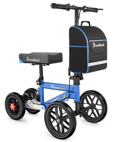 BlessReach All Terrain Steerable Knee Scooter Crutch...