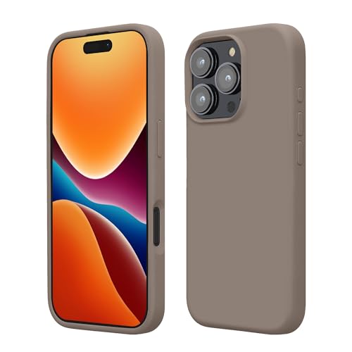 kwmobile Handyhülle für iPhone 16 Pro Hülle, für iPhone 16 Pro Case - Hülle Silikon - kabelloses Laden - Taupe