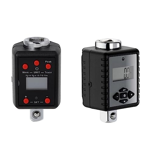 Llave dinamométrica digital, alto par 1,5 1000 nm con adaptador de accionamiento 4 3 8 2(Roze)