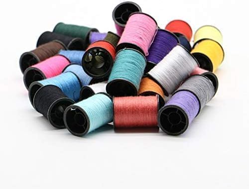Image of Sewing Kit for Hand Sewing Machine with 100 Basic Sewing Accessories, 64 Spools of Thread Mini Sewing kit for Sewing Machines, Beginners, Emergency, Family to Mend Repair(RED)